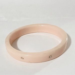J Crew Pink/Tan Crystal Resin Bangle